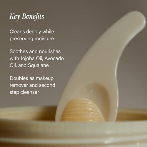 + Lux Unfiltered Face Cleansing Balm - Nourishing & Rich Makeup Remover Balm - Cleanses & Moisturizes for Glass Skin - Free of Added Fragrance, Vegan, & Cruelty Free
