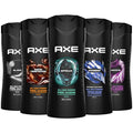 AXE Men's 3-in-1 Face, Body Wash & Shampoo Variety 5-Pack (Apollo, Dark Temptation, Black, Excite, Phoenix) 12 Hour Invigorating Scents, 16 Fl Oz Each
