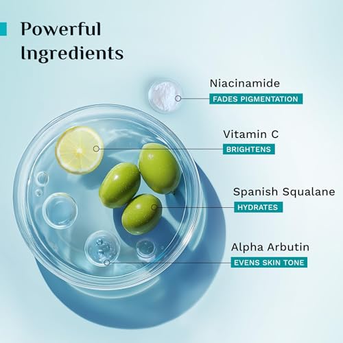 Pilgrim Squalane Glow Face Moisturizer with Vitamin C & Niacinamide | Lightweight Hydrating Daily Face Cream for Radiant Skin | For All Skin Types | 1.76 Oz (50g)
