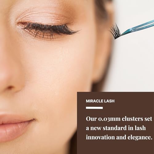 DIY False Eyelashes, Lash Clusters, Lengthening Wisps 9mm-16mm Contact Lens Friendly, Easy to Apply, Reusable Strip Lashes (E5-280, 12mm) Thickness 0.03mm Lash Clusters