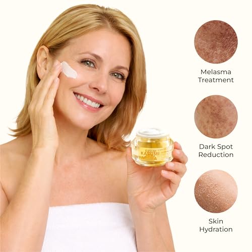 ABERA Kasumi Glowing Cream, Melasma Treatment For Face with Niacinamide & HA, Dark Spot Remover, Reduce Fine Lines, Wrinkles, Anti-aging, with Red Ginseng Extract (1.06 Oz Per Item)(Upgraded Version)
