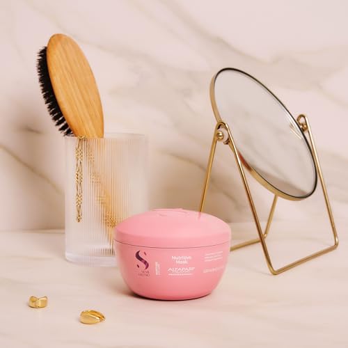 Alfaparf Milano Semi di Lino Moisture Nutritive Sulfate Free Shampoo and Hair Mask Set for Dry Hair - Hydrates, Nourishes, Softens - Safe on Color Treated Hair - Adds Shine and Softness