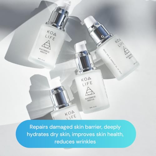 Koa Life - Niacinamide Serum, Hyaluronic Acid Serum For Face, Face Serum, Hydrating Serum, Ultra Hydrating Face Serum, Face Serum For Women, Anti Aging Skin Care, Skincare Serum, Smooth Skin - 1 Fl Oz