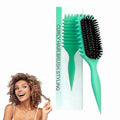 Curling Brush for Curly Hair (green) ? Detangling & Defining Brush for Coily, Thick, Anti-Frizz Styling Tool for Volume, ? Ideal for Natural Hair Women & Kids.