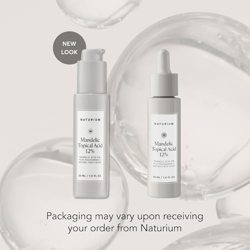 Naturium Mandelic Topical Acid 12%, Plus Niacinamide & Natural Fruit Acids, Anti-Aging Skin Care, 1 oz