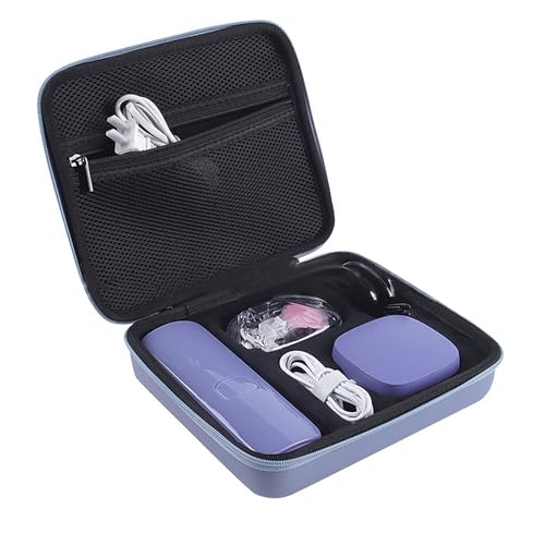 Linkidea Hair Removal Device Storage Case, Women's Travel Shaving Kit Organizer Compatible with Air 3 IPL Device, Portable Waterproof Pouch for Traveling (Purple)