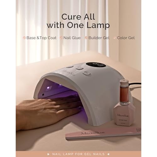 MelodySusie UV Nail Lamp Plus30F and MelodySusie 2 in 1 Professional Nail Desk Lamp and Flash Cure UV Nail Lamp
