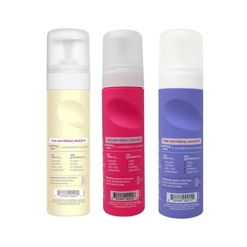 Eos Ultra Moisturizing Shave Cream Variety Pack: Pomegranate-Raspberry, Lavender Jasmine, Vanilla Bliss - 3 x 7.0 Ounce