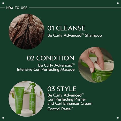 Aveda Be Curly Advanced Curl Perfecting Primer | for Wavy, Curly & Coily Hair | Detangles & Smooths | Products Against Humidity, Reduces Frizz | Silicone Free | 97% Naturally Derived*, 6.7 Fl Oz