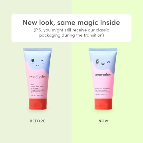 Evereden Kids Healthy Morning Duo: Clean & Vegan Skin Care Bundle | Kids Skin Care Cloud Face Wash + SPF 20 Mineral Face Cream | Non-Toxic | Non-Comedogenic | Fun | Easy-to-Use Skincare for Toddlers