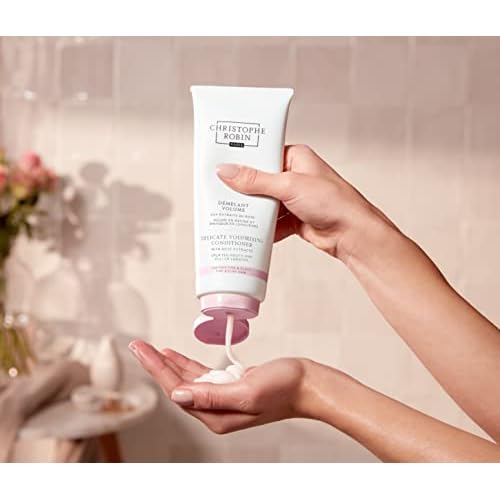 Christophe Robin Delicate Volumizing Conditioner With Rose Extracts for Thin, Fine, and Flat Hair 6.7 fl. oz