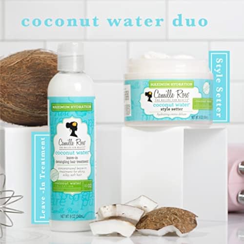 Camille Rose Leave-In Conditioner, Coconut Water ? Lightweight Deep Conditioning Hair Treatment, Detangler & Frizz Control, 8 Fl Oz