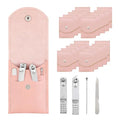 20-Piece Complete Nail Care Kit, Professional Manicure Set with Stainless Steel Tools for Home Use, Travel & Gifts | Portable Nail Clipper Kit in Pink Case (Pink)