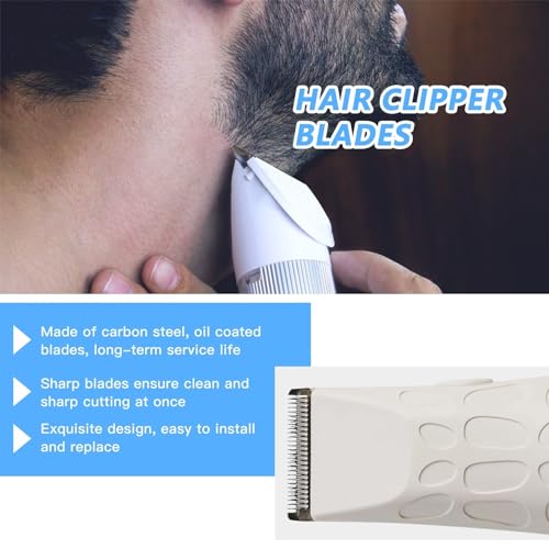 2025 New 2 Pack White Clipper Blade, Snap-On Replacement Blade for Wahl Peanut Clipper 8685, 8655, 8663, 8685-1701