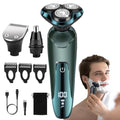 Electric Razor for Men, Electric Shavers for Men's Faces, 3D Rotary for Shaving with Nose Trimmer, Wet/Dry Mens Shaver, Waterproof Mens Razors for Shaving Gifts for Husband, Dad, Boyfriend