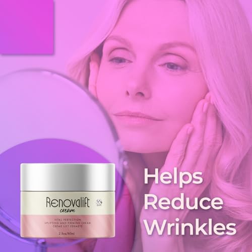 (2 Pack) Renovalift Face Cream, Renovalift Skin Cream with All Natural Ingredients, Advanced Facial & Neck Moisturizer with Premium Uplifting & Firming Cr?me for Women Supporting Healthy Skin (5 oz.)