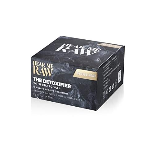 HEAR ME RAW The Detoxifier with Charcoal+, Mask + Scrub, Refill Pod, 2.5 oz