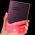 Maitys Eyelash Crystal Pallet Eyelash Extension Pallet Bigger Size Glass False Lash Tray Strip Adhesive Glue Holder(5.9 x 3.94 x 0.31 Inch,Pink)
