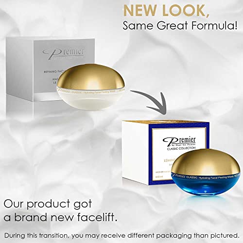 Premier Dead Sea Refining Facial Peeling Gel ? Soft & Gentle Face Scrub, Classic Collection, Exfoliating Mask, 2.04 fl oz
