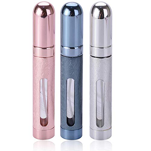 12ML 6 Colors Portable Mini Travel Perfume Bottle Atomizer Refillable Empty Spray Bottle for Women & Men Spray Scent Aftershave