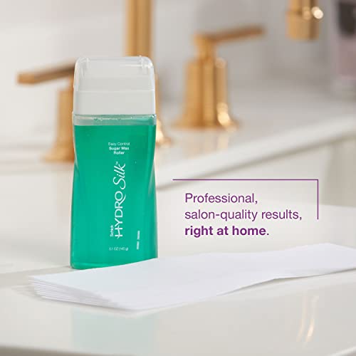 Schick Hydro Silk Sugar Wax Roller for Body + Pubic Hair Removal | Roll On Wax Kit for Body and Bikini Line Hair Removal (Pack of 2)