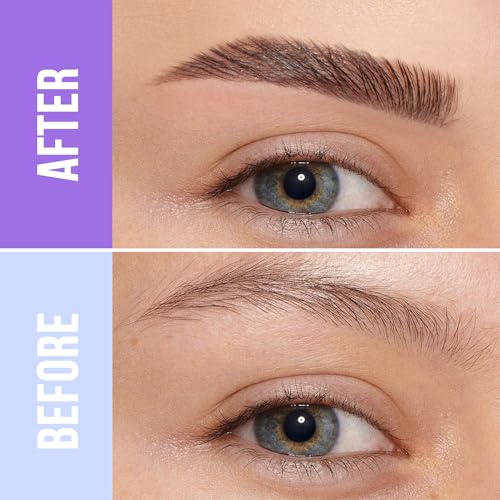 Vevivia Eyebrow Pen and Eyebrow Gel - Brow Pen 2-in-1 Eyebrow Pencils for Women with Micro-Fork Tip and Brow Gel Clear, Eyebrow Makeup for All-Day Defined, Fuller Brows, Dark Brown