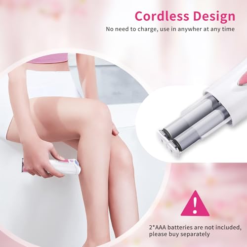 Facial Epilator for Women - 2026 New Face Epilator Hair Remover with LED Light - Smooth Glide Electric Hair Tweezers for Face/Arm/Legs/Bikini Line/Chin/Lip/Pubic Lady Hair Removal Epilators Cordless