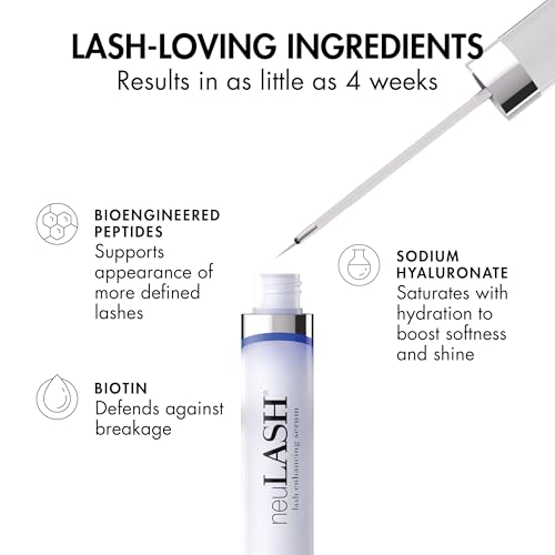 Eye Lash Enhancing Serum for Thicker, Longer Looking Lashes - neuLASH Eyelash Serum by Skin Research Laboratories - Advanced Formula Improves the Look of Natural Lash Follicles & Healthy Lash Lines