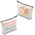 POFULL Dermatologist Work Skin Deep Gift I'd Biopsy That Cosmetic Bag Skin Doctor Gift (I'd Biopsy That Cosmetic Bag)