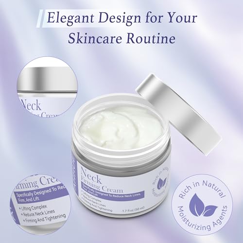 Neck Firming Cream - Anti-Aging Tightening and Lifting for Sagging Skin with Hydrating Formula, Moisturizer Face Cream for women 1.7 oz-V1