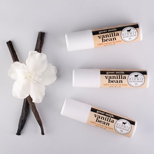 Dionis Goat Milk Lip Balm Vanilla Bean 0.28 oz (Pack of 3)