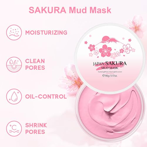 INSEEK Sakura Skin Care Set for Teen Girls Women, Hydration Skincare Gift Set, Deeply Cleanse Pores, Long-Lasting Moisturizing, Improve Dull Skin, Reduce Wrinkles & Fine Lines, Restore Elasticity