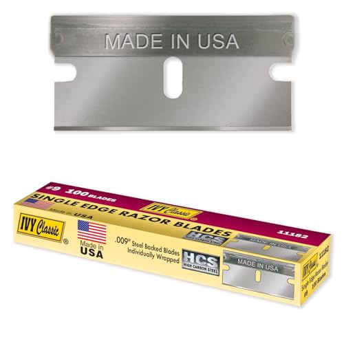 IVY Classic 11182 Single-Edge Razor Blades, USA, 100 Pack