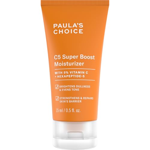 Paula's Choice C5 Super Boost Face Moisturizer with 5% Vitamin C & Squalane, Daily Face Lotion for Discoloration, Uneven Tone, Fine Lines & Breakout-Prone Skin, Fragrance-Free