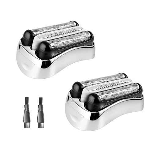 32S 2PC Series 3 Braun Electric Shaver Replacement Head compatible with Br-aun Series 3 Foil Shaver Replacement Heads S3 3040s 3080s-4 370cc 3070cc 3000s 3010, 3090cc Etc
