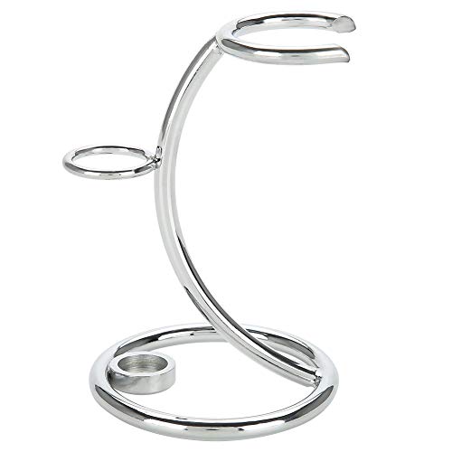 Shaving Brush Stand Shaving Brush Holder Shaving Heavy Chrome Shaving Stand Refined Curved and Shaving Brush Manual Stand Holder
