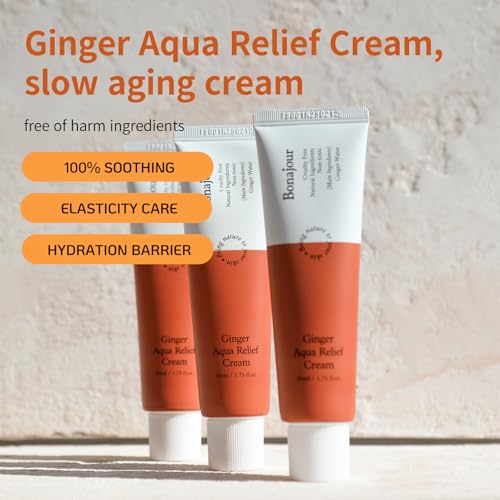 [BONAJOUR] Ginger Aqua Relief Cream - Intensive soothing care, suitable for acne-prone and sensitive skin