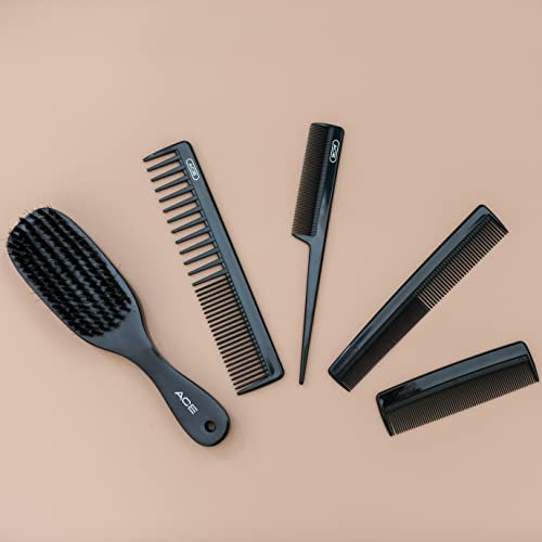 GOODY Ace Wood Boar Styler Brush,Black 1CT (Pack of 2)