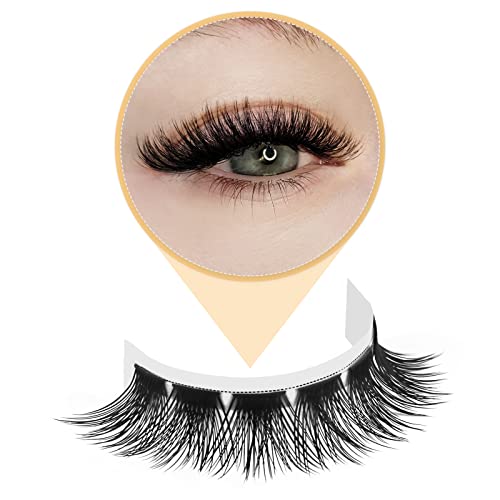QUEWEL Cluster Lashes 72 Pcs Wide Stem Individual Lashes C/D Curl 8-16mm Length + Lash Bond, Black Cluster Eyelash Glue For DIY Eyelash Extensions