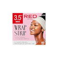 Red by Kiss Hair Wrapping Strip, Ultra Strong 2X Longer Stretch, 40 Strips, Suitable for Wet/Dry Hair, White, Styling Paper for Sleek Hairstyles (3.5", White, 1 Pack)