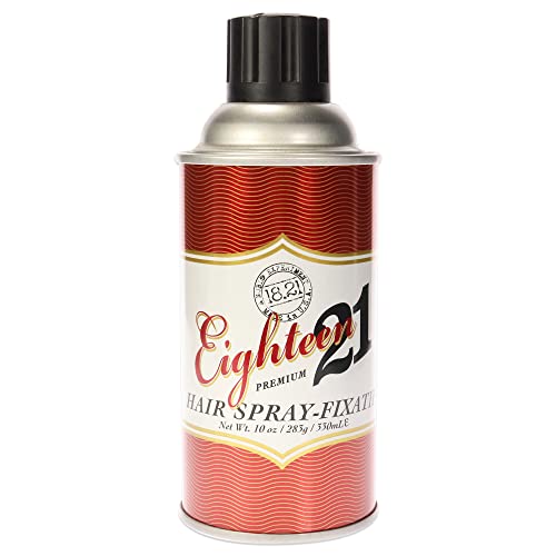 18.21 Man Made Premium Hair Spray for Men, All-Day Flexible Hold, 10 oz. - Styling Hairspray with Matte Finish, Sweet Tobacco Scent - Professional, Non-Greasy Hairspray for All Hair Types