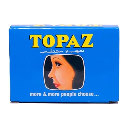 50 Topaz Stainless Steel Shaving Blades