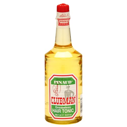 Clubman Pinaud Hair Tonic ? Classic Greaseless Men¡¯s Grooming Hair Tonic for Men, Stimulates Scalp & Revitalizes Hair Without Grease, 12.5 fl oz