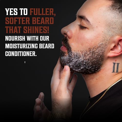 Viking Revolution Beard Wash and Beard Conditioner for Men with Argan Oil and Jojoba Oil - Beard Softener and Strengthener Beard Care Beard Shampoo and Conditioner with Beard Oil (10oz, Majestic Oud)