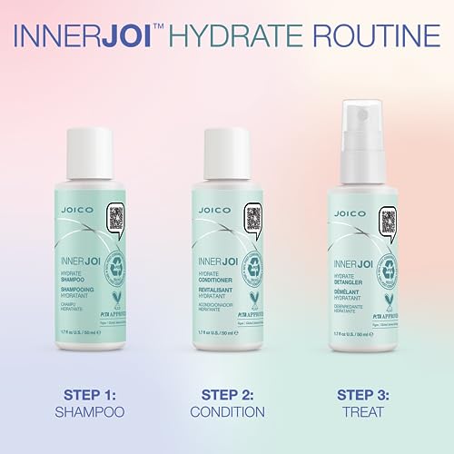Joico InnerJoi Hydrate Shampoo | For Dry Hair & Scalp | Sulfate & Paraben Free | Naturally-Derived Vegan Formula