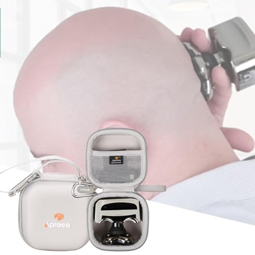 Aproca Grey Hard Storage Portable Case for Skull Shaver Pitbull Gold PRO/Silver PRO Head & Face Shaver