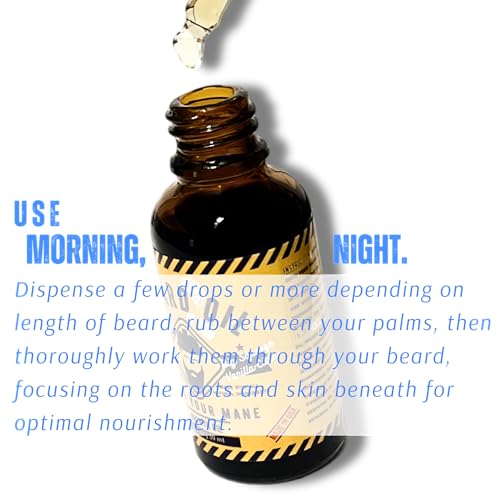 Beard Oil for Men ? Big Squeeze Vanilla Citrus ? Made with Natural Ingredients to Promote Healthy Beard Growth, Soften & Nourish for a Fuller-Looking Beard ? 1 oz