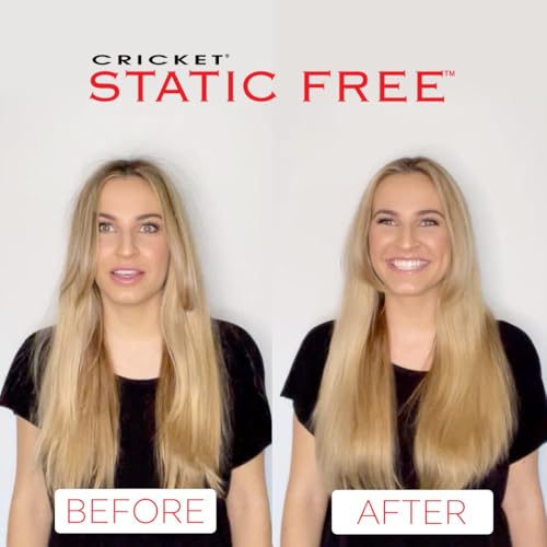 Cricket Static Free Fast Flo Pretty Karma Vent Hair Brush for Blow Drying - Wet Brush Styling, and Detangler for Hair Care, Recycled Materials - Planet Purple