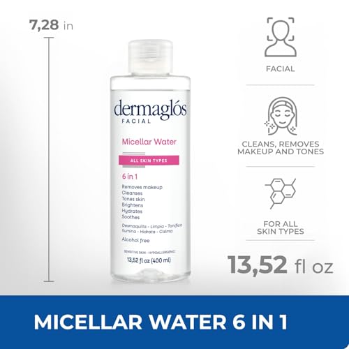 Dermaglos 3-pack Facial Skincare Set | Micellar Water 13,52floz + Hyaluronic Acid Serum 1floz + Ultra Volume Night Cream Moisturizes And Improves The Appearance Of Wrinkles