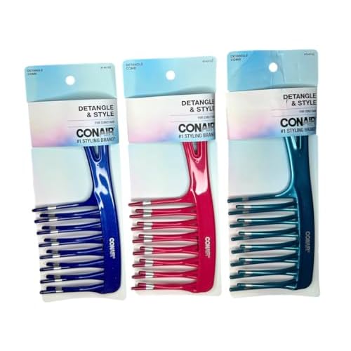 Conair Styling Essentials Style & Detangle Comb 1 ea (Pack of 3)